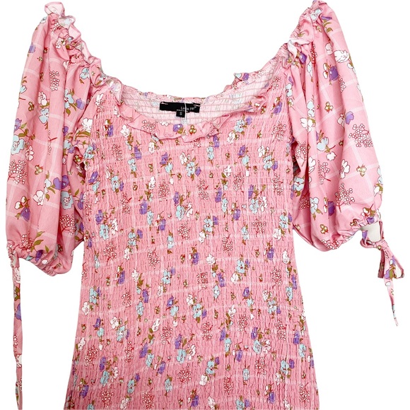 Linjia Shop Drop Waist Dress Poofy Sleeves Women’s Small - Picture 4 of 4